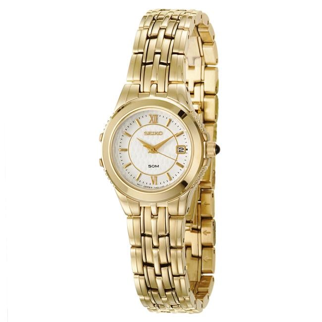 Seiko Womens Le Grand Sport Goldplated Steel Quartz Watch