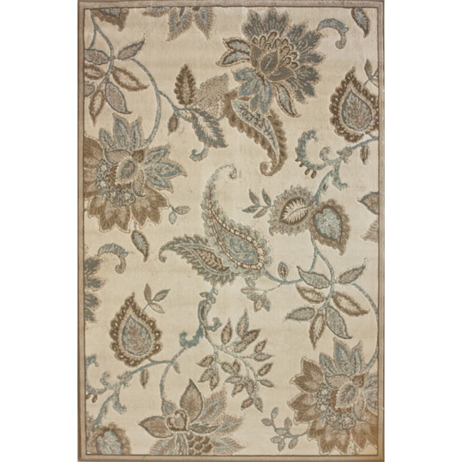 Alexa Rustic Paisley Floral Rug (53 x 79)