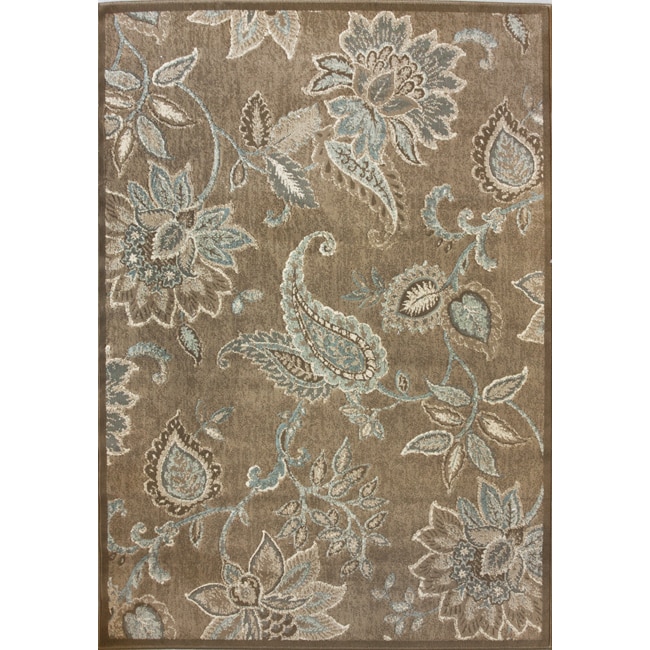 Alexa Rustic Paisley Floral Rug (8 x 11)  