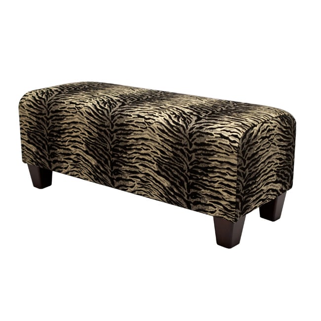 Ethan Black Zebra Bench  