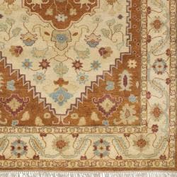 Hand knotted Auburn Medallion Wool Rug (5' x 8') INSTEN 5x8   6x9 Rugs