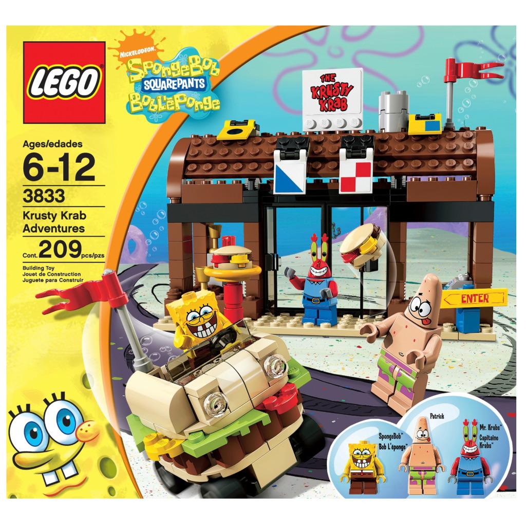 LEGO SpongeBob Krusty Krab Adventure Toy Set - 13673434 - Overstock.com ...