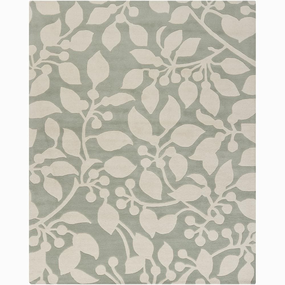 Artist's Loom Hand-tufted Transitional Floral Wool Rug (6'x9')