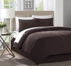 Quatro Brown 4-piece King/ Cal King Comforter Set - Overstock - 5996703