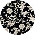 Safavieh Handmade Soho Sillo Black New Zealand Wool Rug (6' Round) - 6'