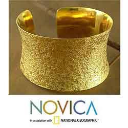 Gold Vermeil Summer Skies Cuff Bracelet (India)