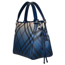 Burberry Blue Gradient Check Shopper Bag  