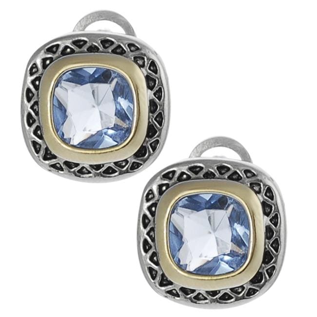 Twotone Cushioncut Cubic Zirconia Earrings Free Shipping On Orders