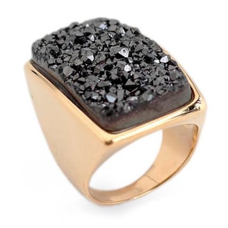 titanium gemstone ring