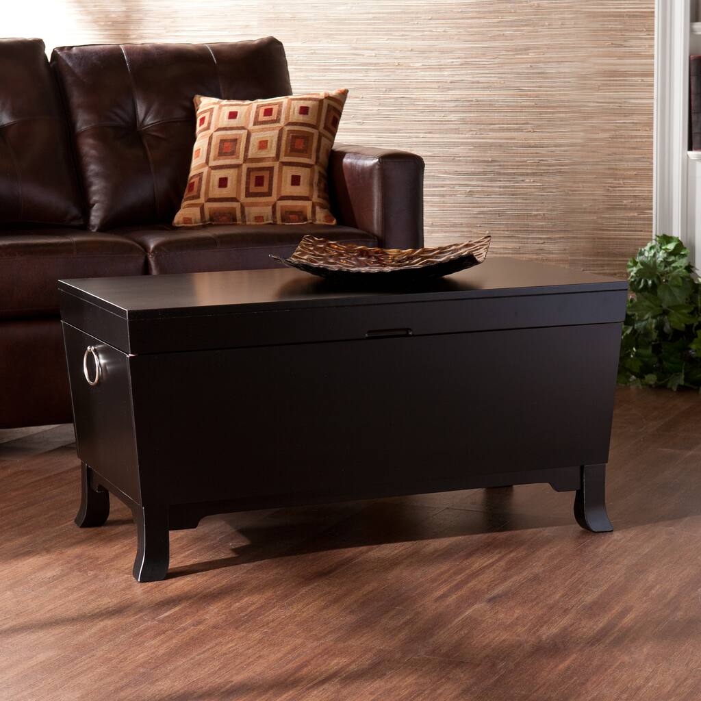 SEI Furniture Parsons Black Coffee/ Cocktail Table Trunk