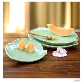 Shop Handmade Set of 3 Celadon Ceramic \'Green Elephants\' Plates ... Shop Handmade Set of 3 Celadon Ceramic \'Green Elephants\' Plates ...