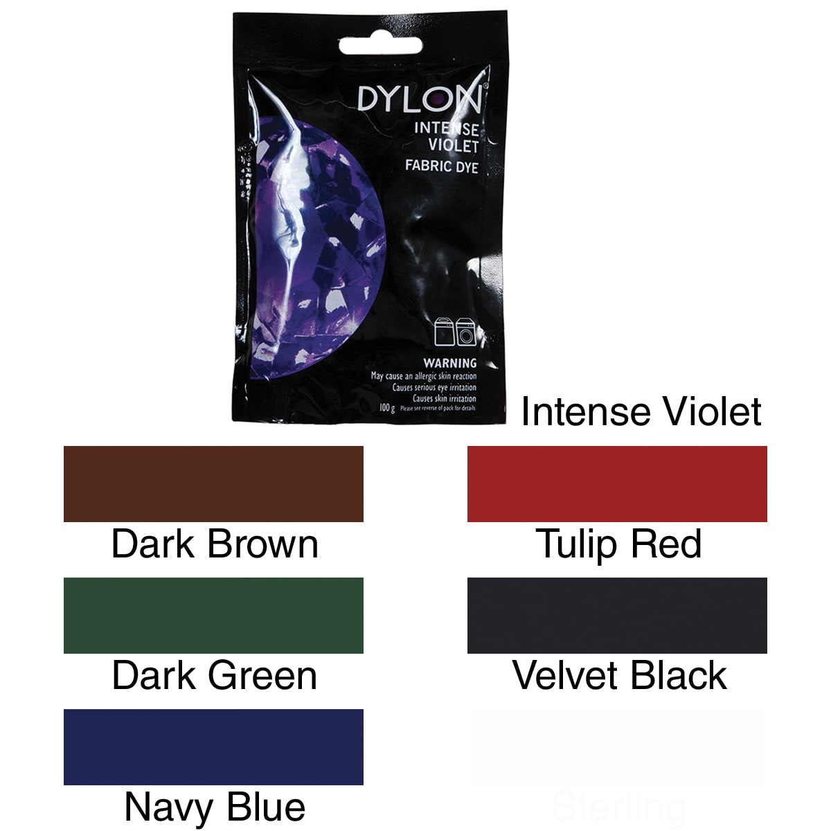 Tulip Fabric Dye Sachet - Black