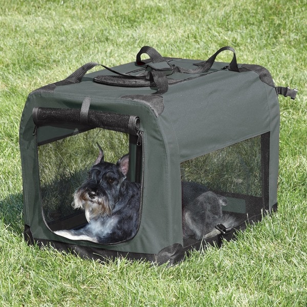 Shop Guardian Gear Small Soft Pet Crate Grey Free Shipping Today