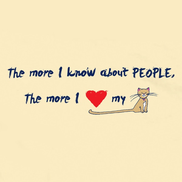 the more i see of men the more i love my cat shirt