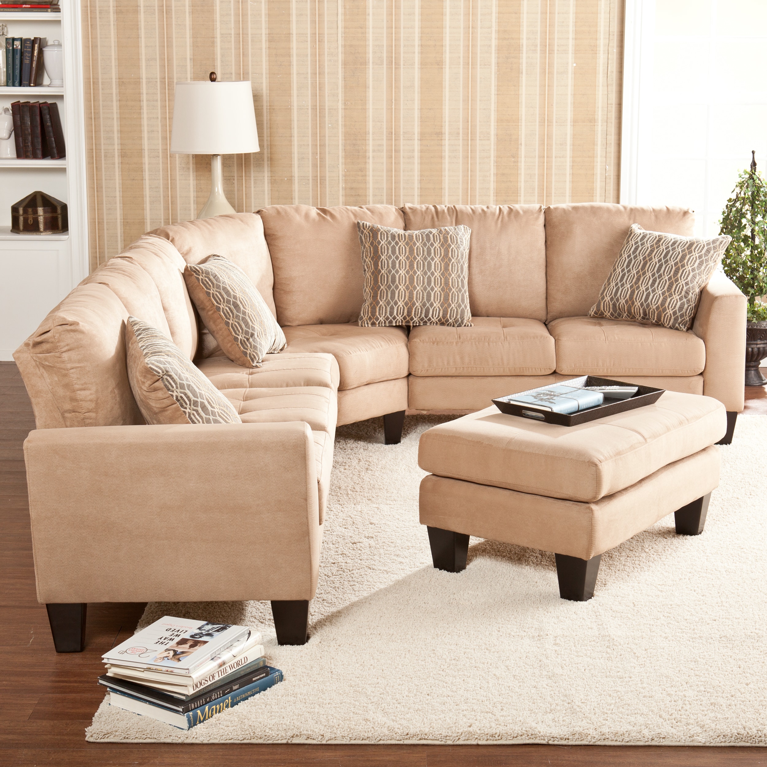 Ascot Mocha 4 peice Sectional Sofa