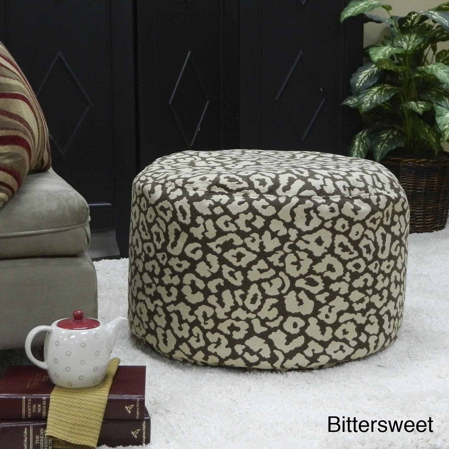 Round Parker Pouf Ottoman