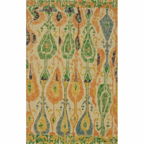 nuLOOM Ikat Multi Jute Rug Nuloom 7x9   10x14 Rugs