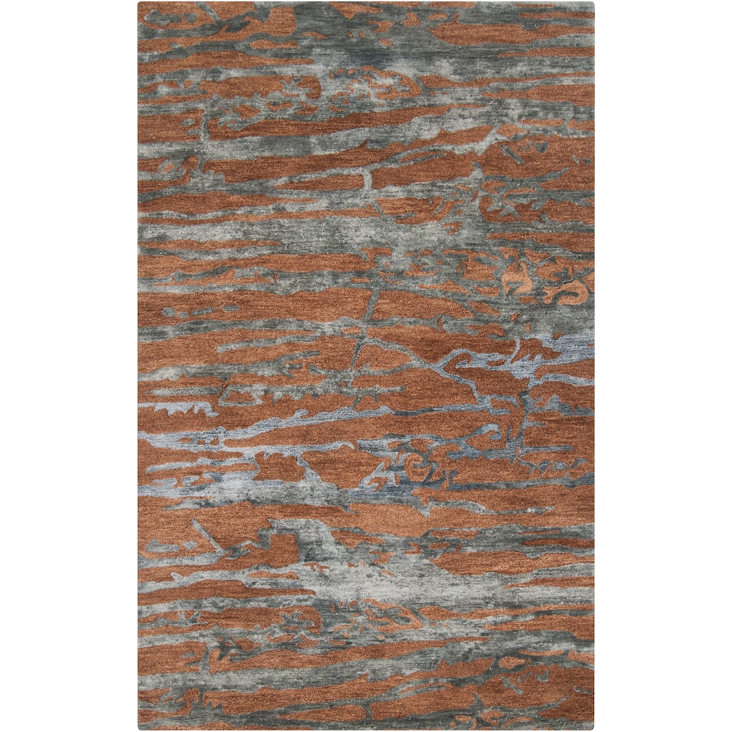 Hand-tufted Talbragar Sepia Abstract Wool Area Rug