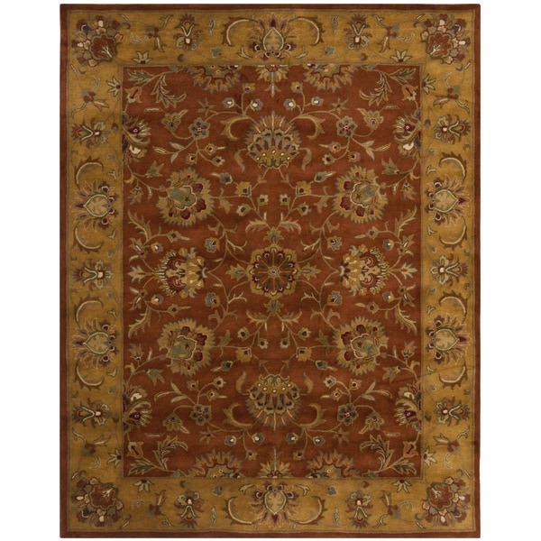 Safavieh Handmade Heritage Timeless Traditional Rust/ Beige Wool Rug