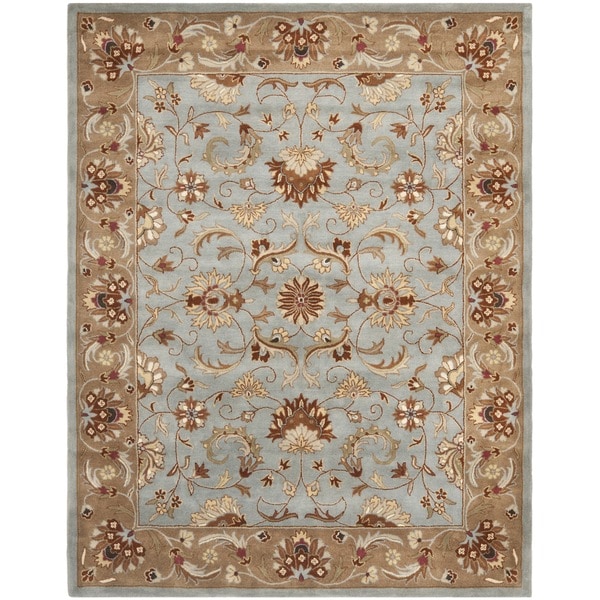 Handmade Heritag Blue/ Brown Wool Rug Safavieh 7x9   10x14 Rugs