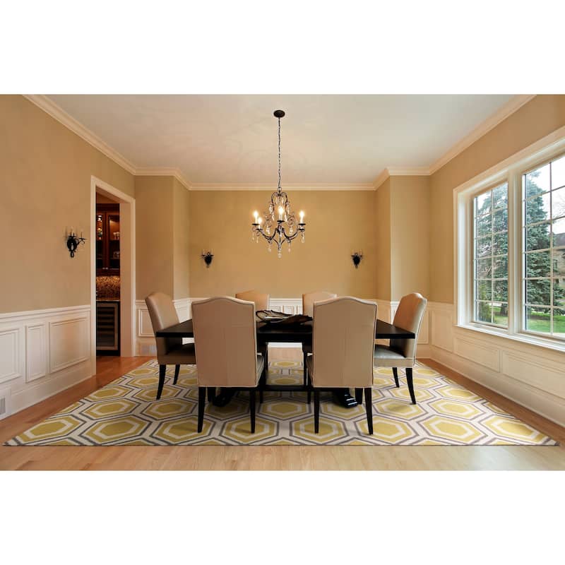 Hand woven Guadalupe Wool Area Rug - 2' x 3' - 2' x 3'