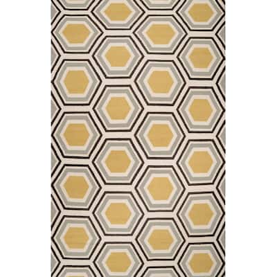 Hand woven Guadalupe Wool Area Rug - 2' x 3' - 2' x 3'