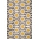 preview thumbnail 1 of 5, Hand woven Guadalupe Wool Area Rug - 2' x 3' - 2' x 3' Yellow - 2' x 3' - Rectangle
