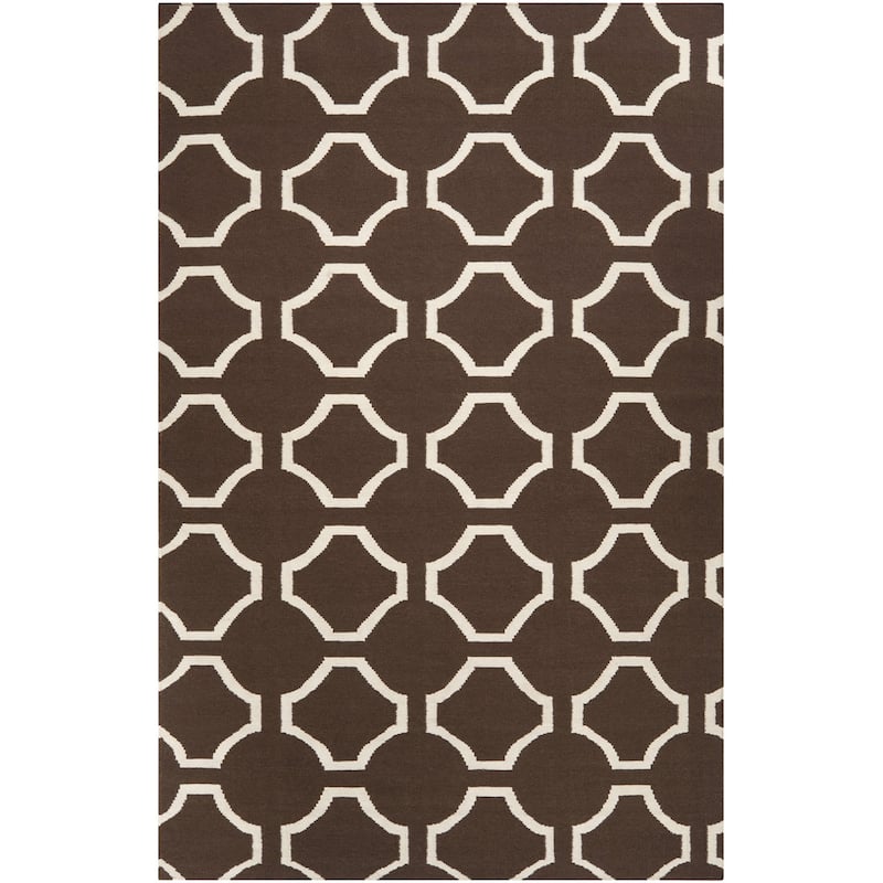 Hand Woven Gilbert Wool Area Rug - 2' x 3' - 2' x 3' - 2' x 3' - Brown