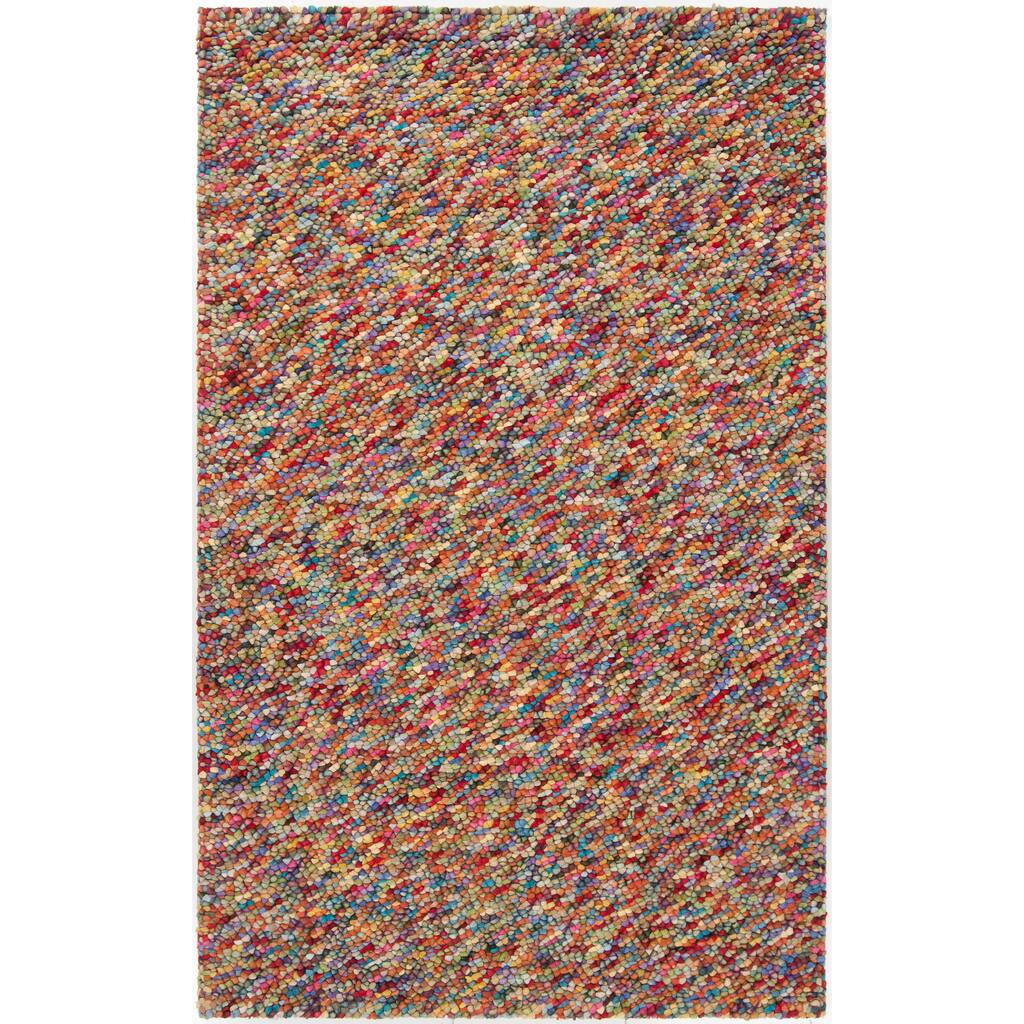 Hand-woven Portlance Raw Sienna Wool Plush Shag Area Rug - 2' x 3'/Surplus