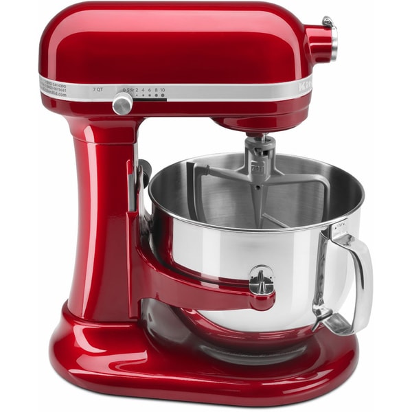 Shop KitchenAid KSM7581CA Candy Apple Red 7-quart Bowl-Lift Stand Mixer ...