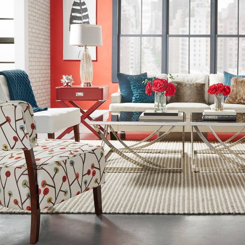 Anson Steel Sculptural Modern Coffee Table by iNSPIRE Q Bold