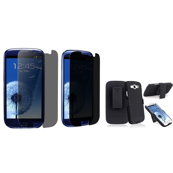 BasAcc Holster/ Privacy Protector Case for Samsung Galaxy S III/ S3 BasAcc Cases & Holders