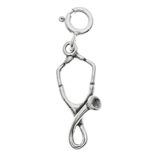 Shop Sterling Silver Stethoscope Charm - Free Shipping On Orders Over ...