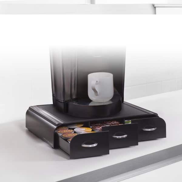 Shop Mindreader 3 Drawer Black K Cup Coffee Holder Free Shipping