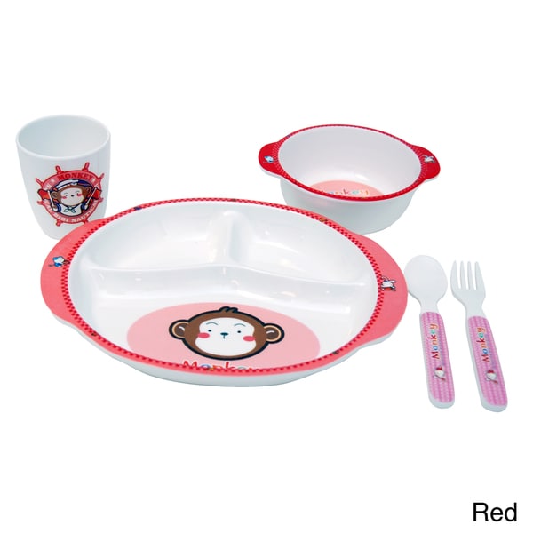 Childrens Monkey 5 piece Dinner Set   Shopping   The Best