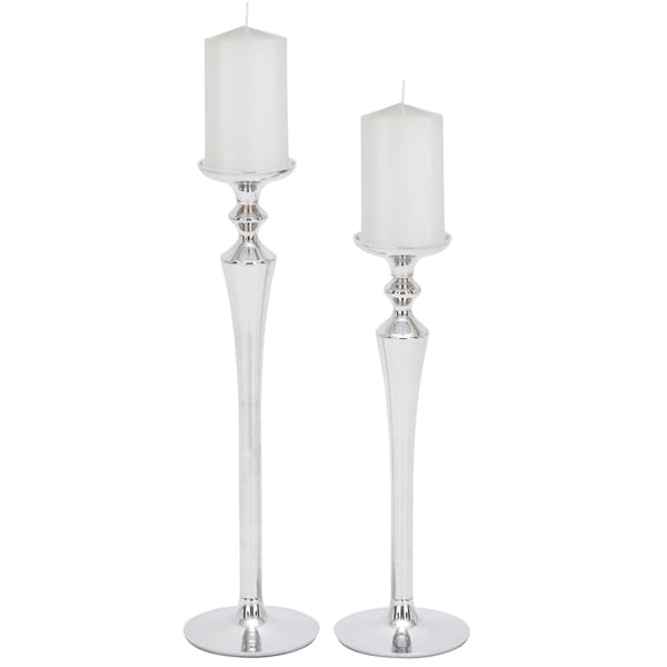 Lighting Designs Large Aluminum Candlestick And Pillar Candle Lighting Designs Large Aluminum Candlestick And Pillar Candle Holders Set Of 2
