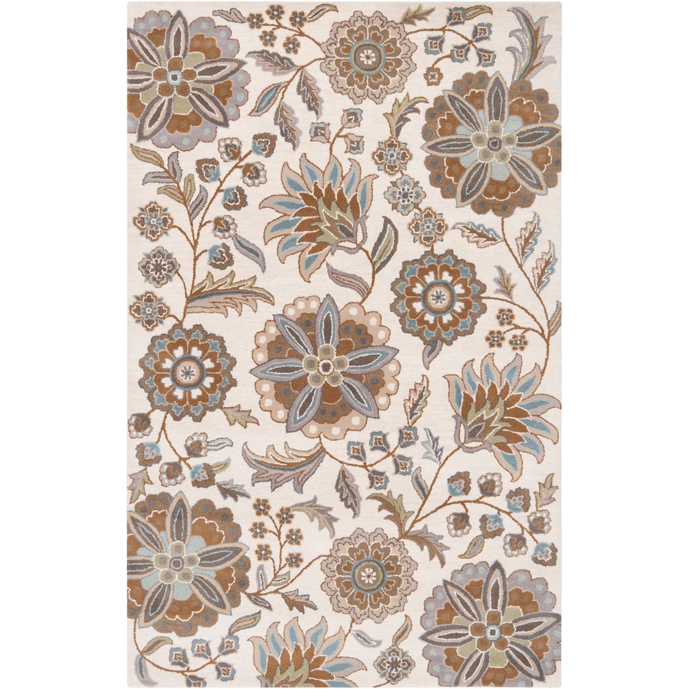 Lily Hand-tufted Transitional Floral Pattern Wool Area Rug