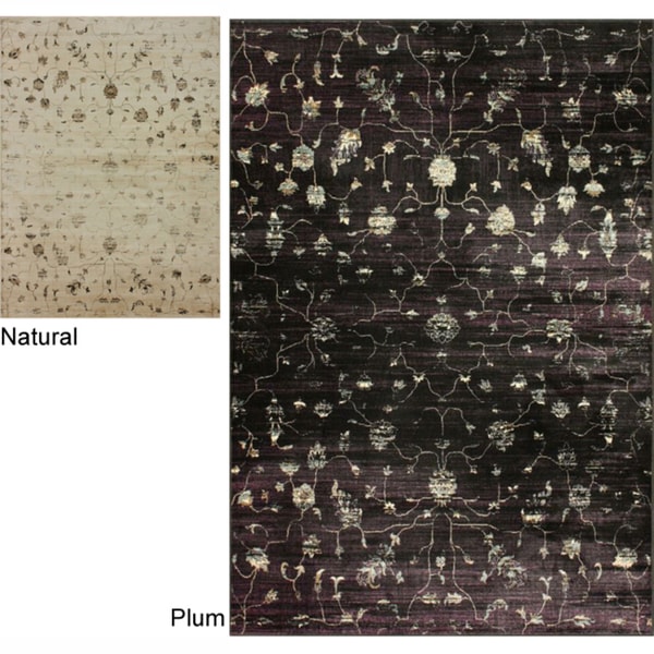 nuLOOM Floral Overdyed Faux Silk Rug. Opens flyout.