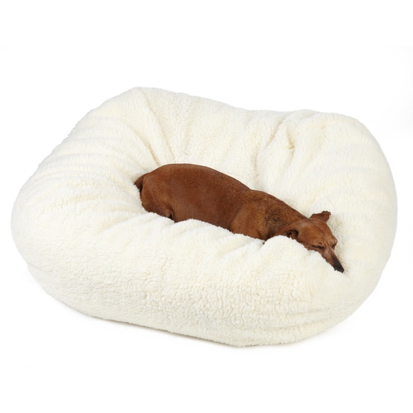 Shop Sweet Dreams Medium Sherpa Pet Bed Free Shipping On Orders Over 45 7508979