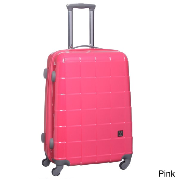 pink antler suitcase