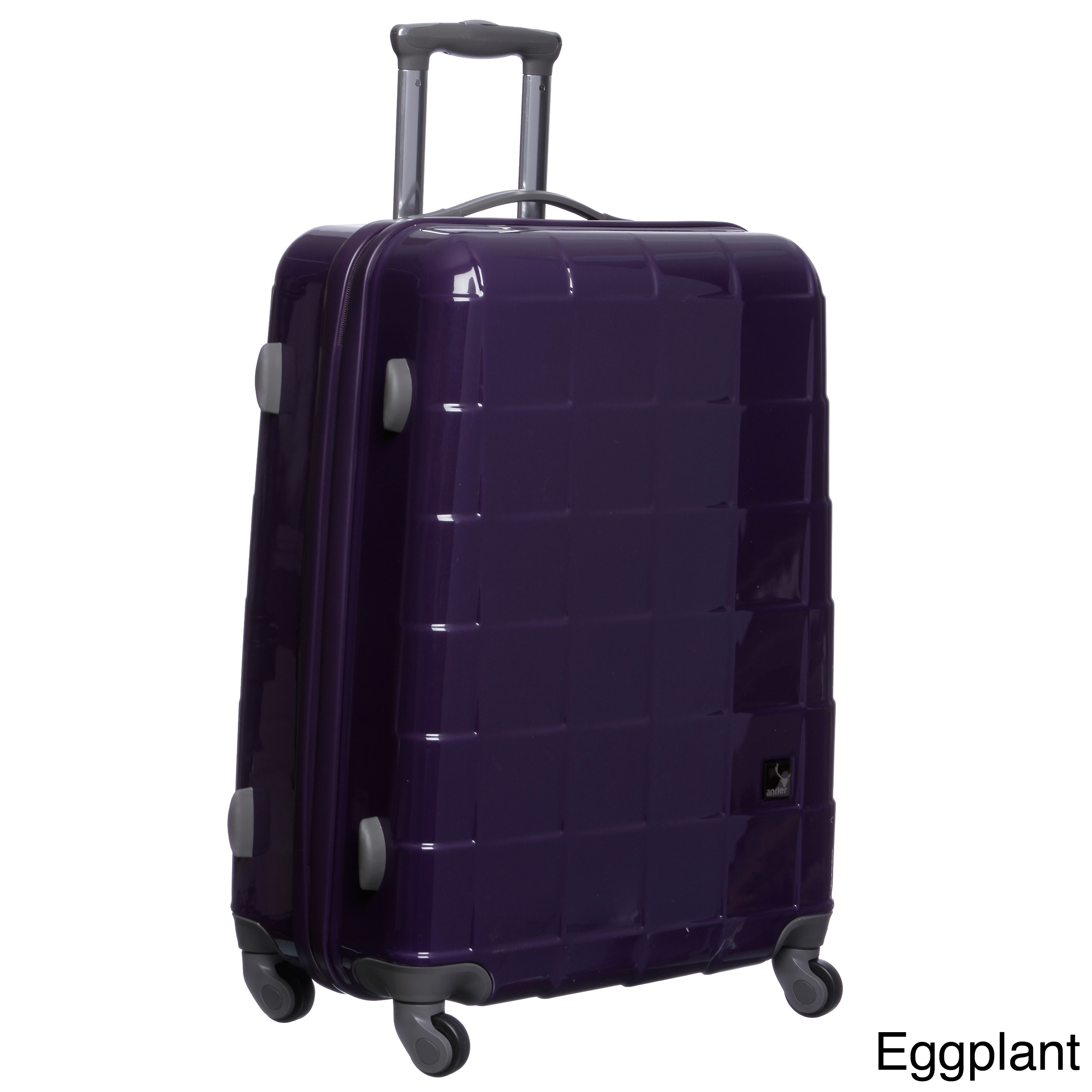 antler suitcase purple