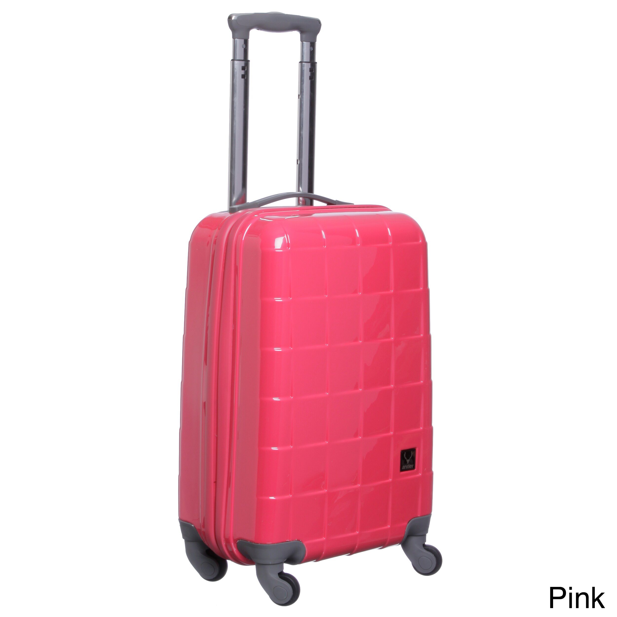 pink antler suitcase