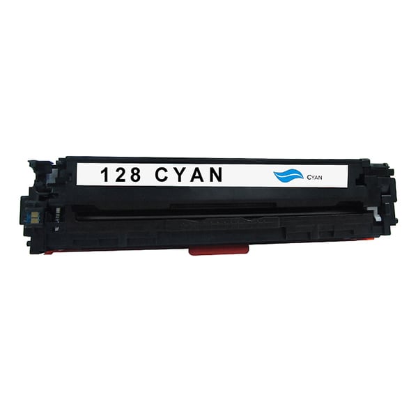 HP 128A Compatible Cyan Toner Cartridge for Hewlett Packard CE321A (Remanufactured)