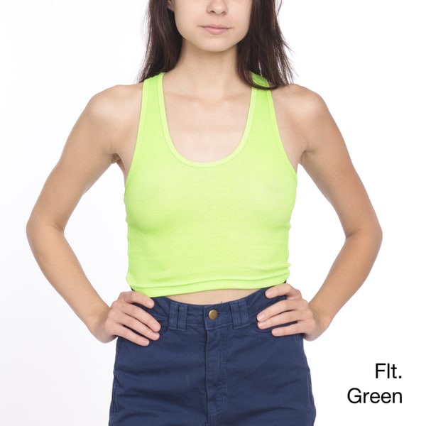 American Apparel 2x1 Rib Racerback Cropped Tank   Shopping