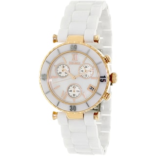 Precimax Women's White Water Resistant Ceramic 'Lily Elite' Watch Swiss Precimax Women's More Brands Watches