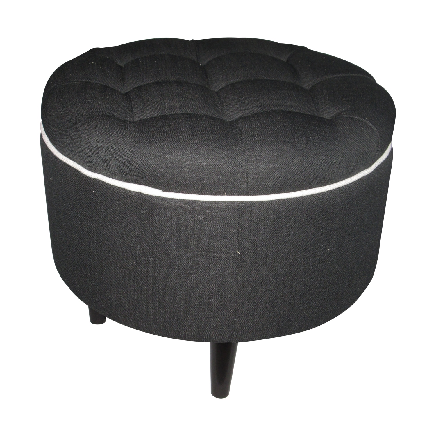 Rose Nine Button Decorative Ottoman