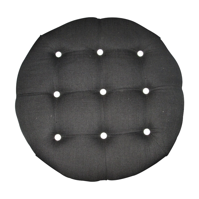 Rose Nine Button Decorative Ottoman
