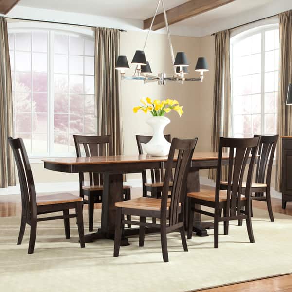 Intercon Summit Park 42inch Twotone Trestle Table Overstock 7509678