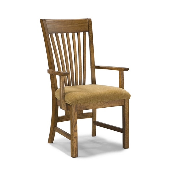 Lodge Park Solid Oak Arm Chairs (Set of 2) Dining Chairs