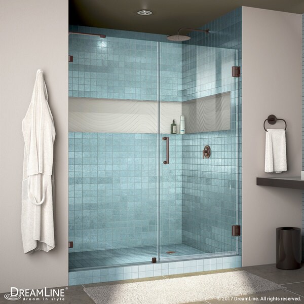 Dreamline Unidoor Lux 53 56 In Frameless Hinged Shower Door Non Adjule Dreamline Unidoor Lux 53 56 In Frameless Hinged Shower Door Non Adjule